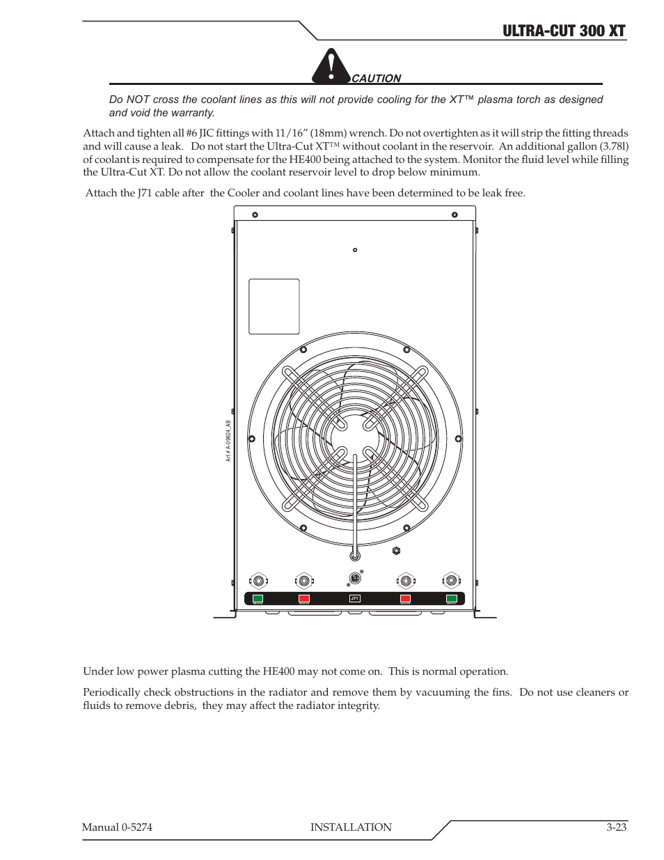 Ultra-cut 300 xt | Tweco 300 XT Ultra-Cut Plasma Cutting System User Manual | Page 47 / 188