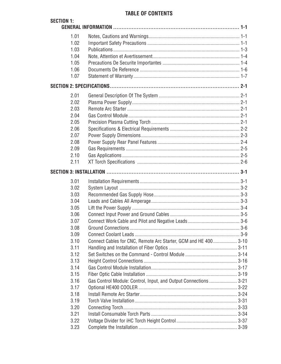 Tweco 300 XT Ultra-Cut Plasma Cutting System User Manual | Page 5 / 188