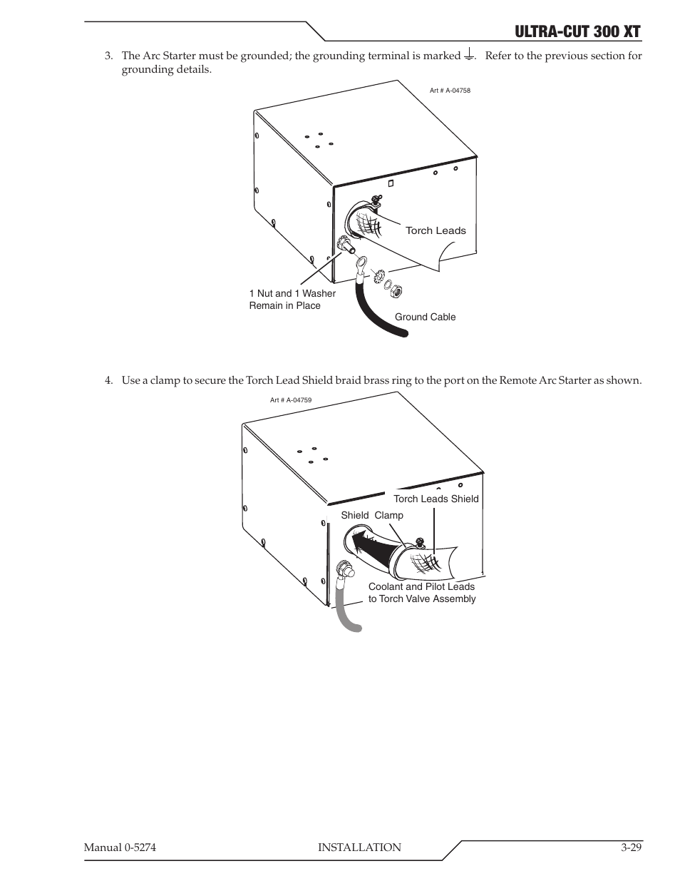 Ultra-cut 300 xt | Tweco 300 XT Ultra-Cut Plasma Cutting System User Manual | Page 53 / 188