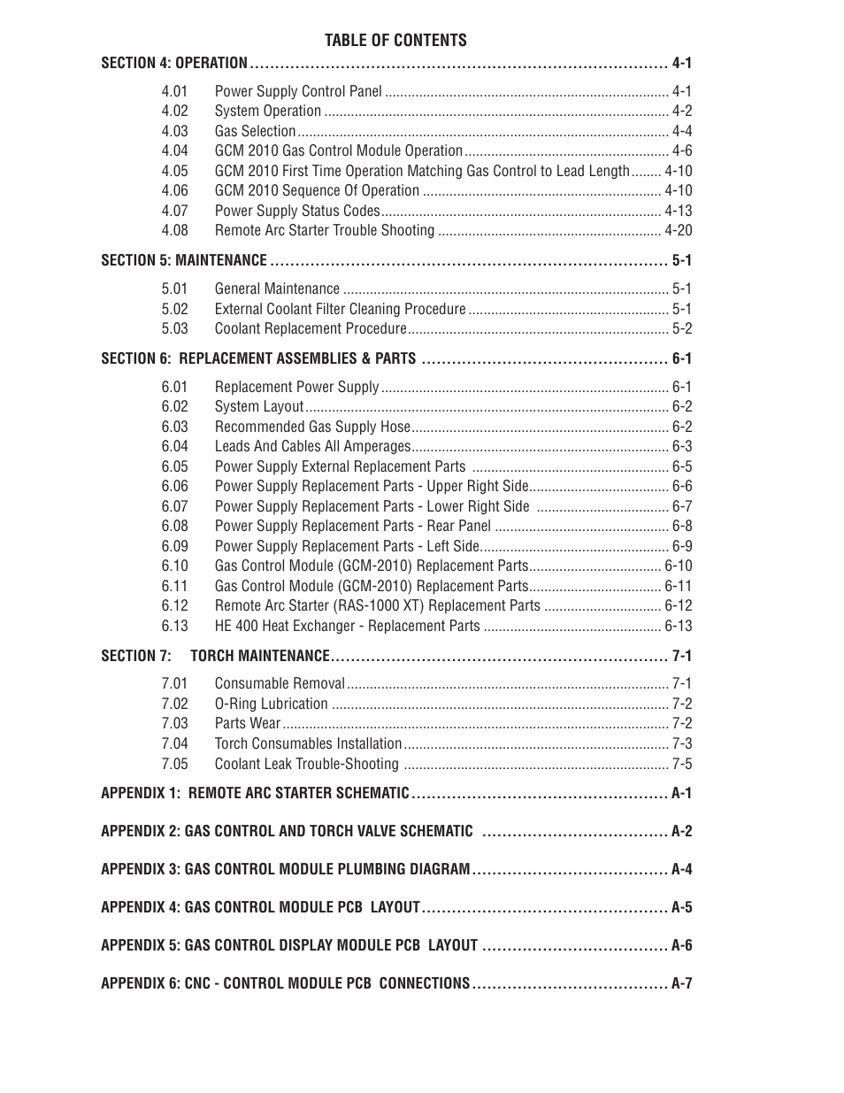 Tweco 300 XT Ultra-Cut Plasma Cutting System User Manual | Page 6 / 188