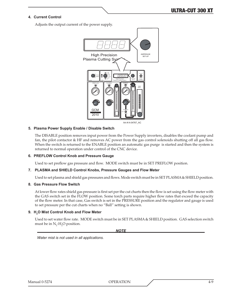 Ultra-cut 300 xt, Gcm 2010 | Tweco 300 XT Ultra-Cut Plasma Cutting System User Manual | Page 73 / 188