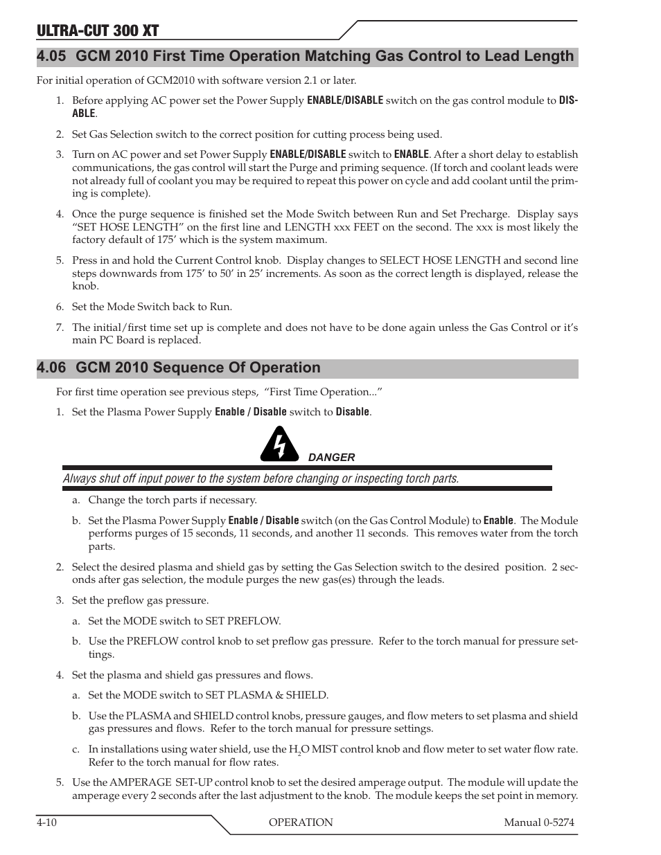 Ultra-cut 300 xt | Tweco 300 XT Ultra-Cut Plasma Cutting System User Manual | Page 74 / 188