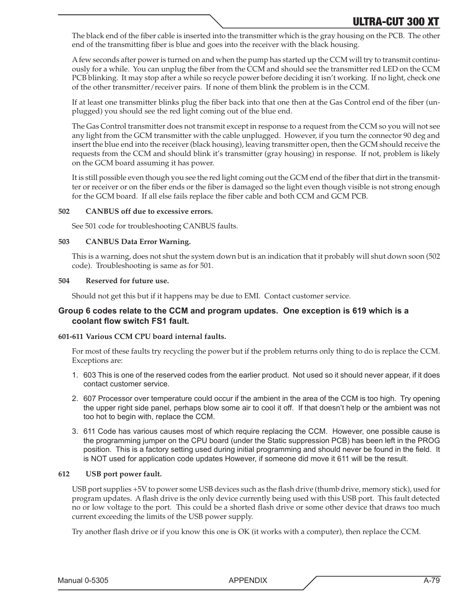 Ultra-cut 300 xt | Tweco 300 XT Ultra-Cut Plasma Cutting System With Automated Gas Control User Manual | Page 205 / 210
