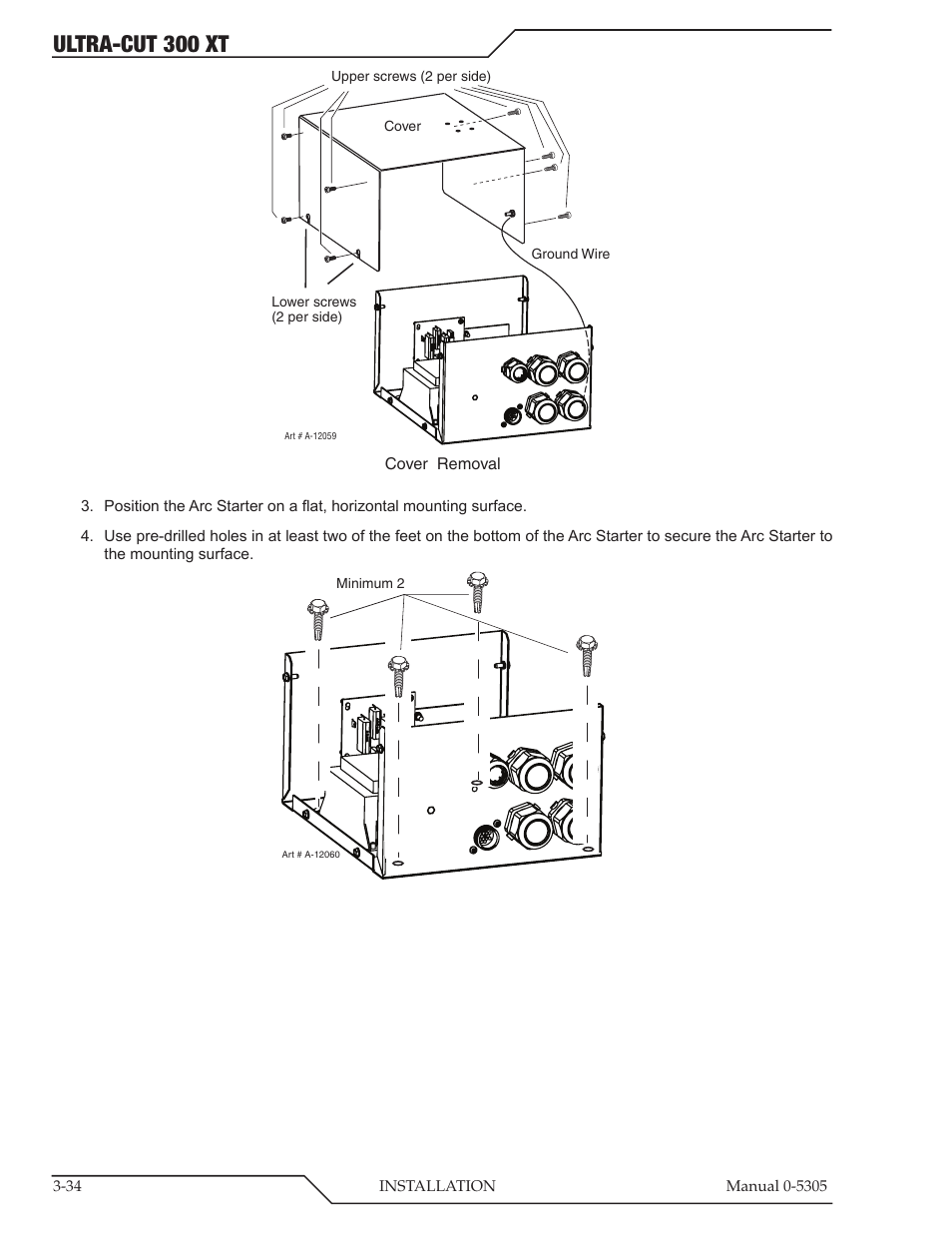 Ultra-cut 300 xt | Tweco 300 XT Ultra-Cut Plasma Cutting System With Automated Gas Control User Manual | Page 58 / 210