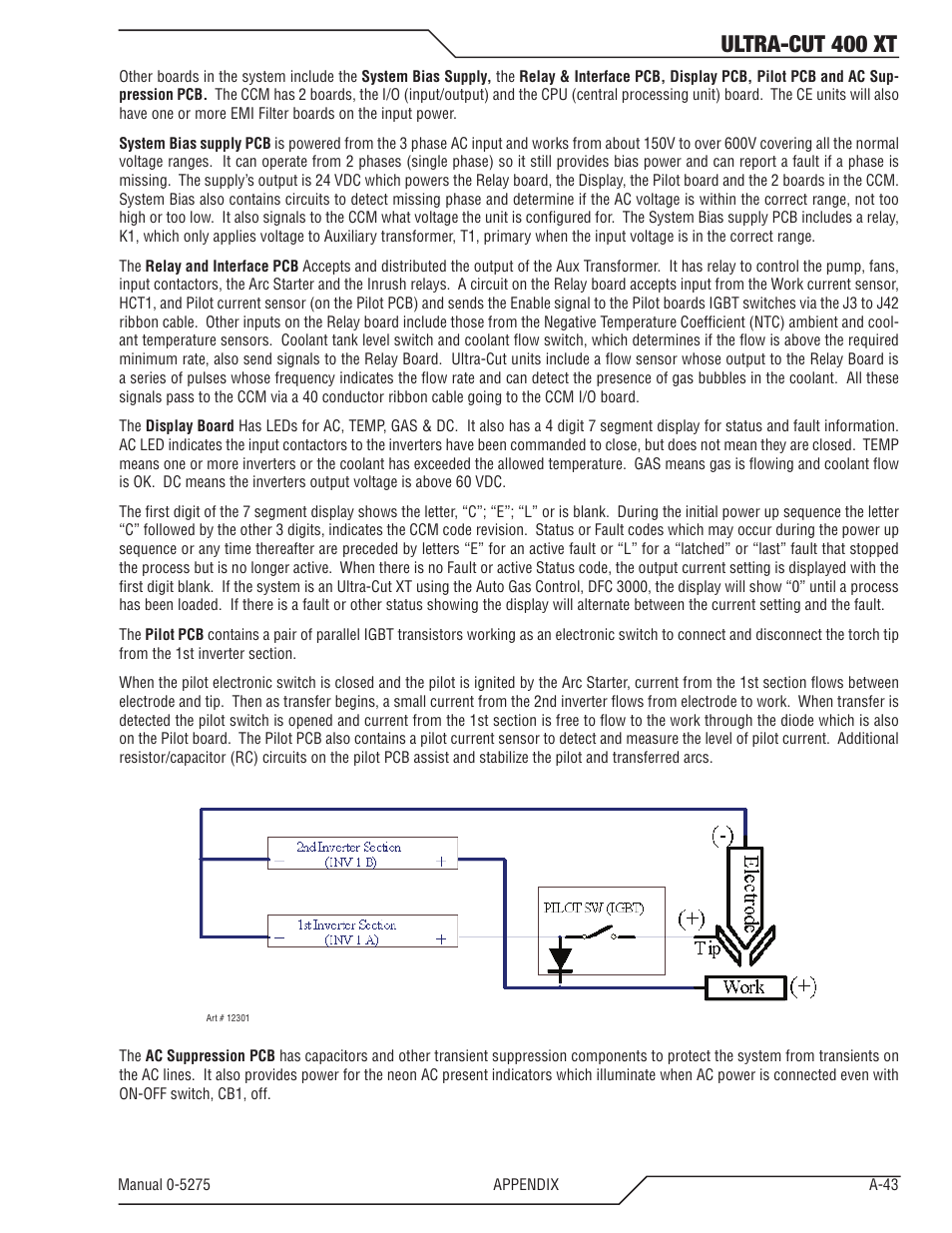 Ultra-cut 400 xt | Tweco 400 XT Ultra-Cut Plasma Cutting System User Manual | Page 151 / 188