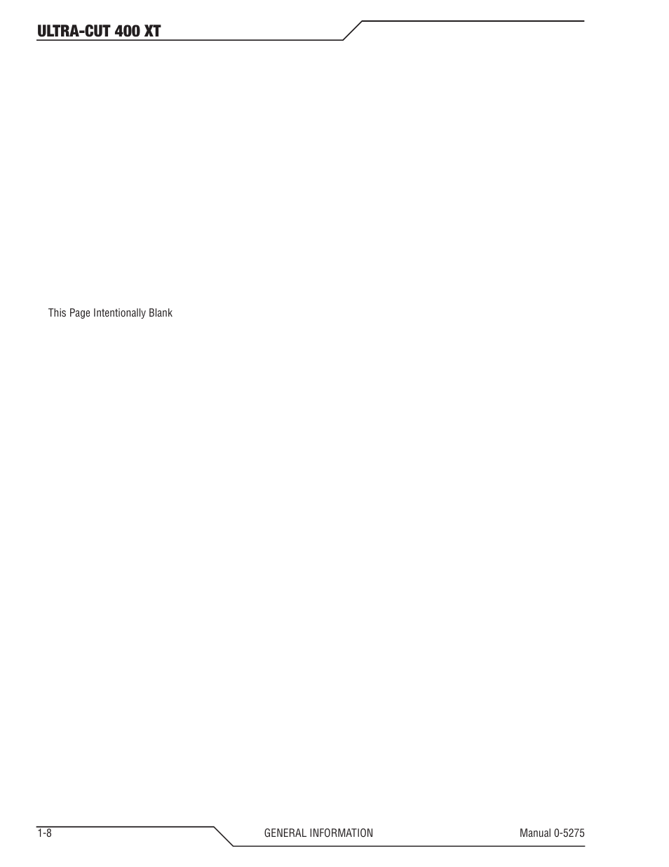 Ultra-cut 400 xt | Tweco 400 XT Ultra-Cut Plasma Cutting System User Manual | Page 16 / 188
