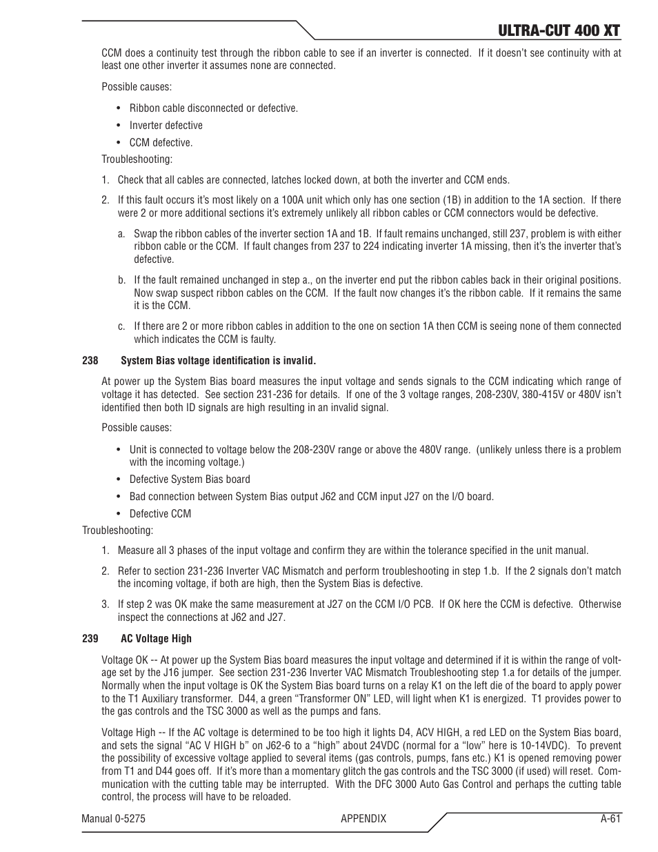 Ultra-cut 400 xt | Tweco 400 XT Ultra-Cut Plasma Cutting System User Manual | Page 169 / 188