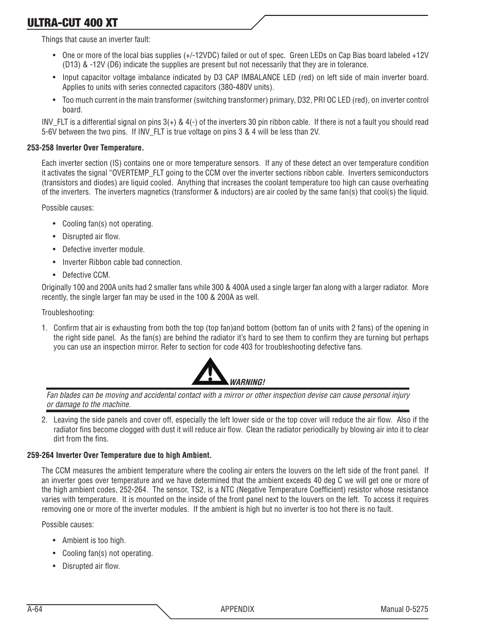 Ultra-cut 400 xt | Tweco 400 XT Ultra-Cut Plasma Cutting System User Manual | Page 172 / 188