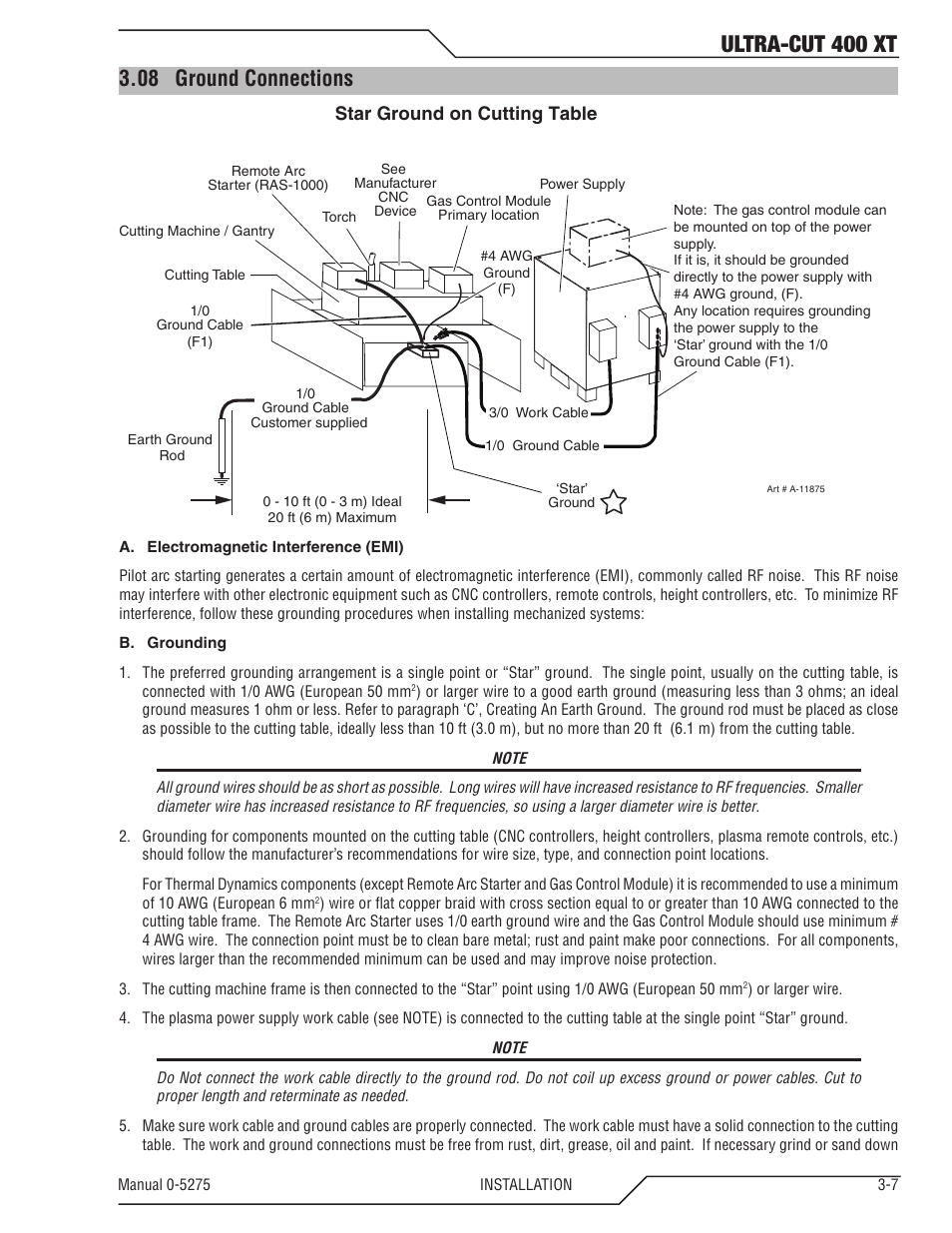 08 ground connections, Ground connections -7, Ultra-cut 400 xt | Tweco 400 XT Ultra-Cut Plasma Cutting System User Manual | Page 29 / 188