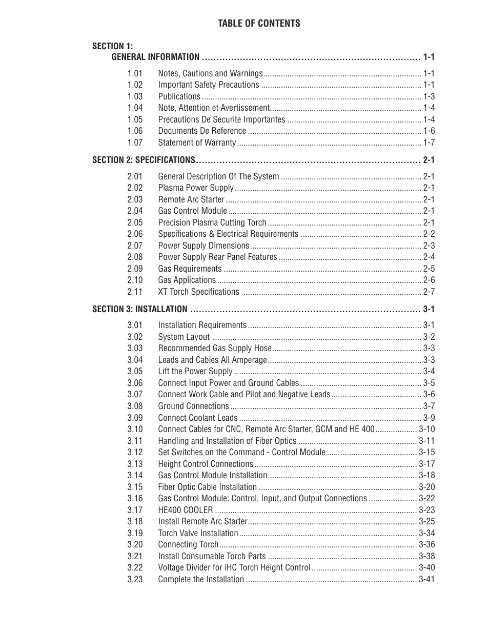Tweco 400 XT Ultra-Cut Plasma Cutting System User Manual | Page 5 / 188
