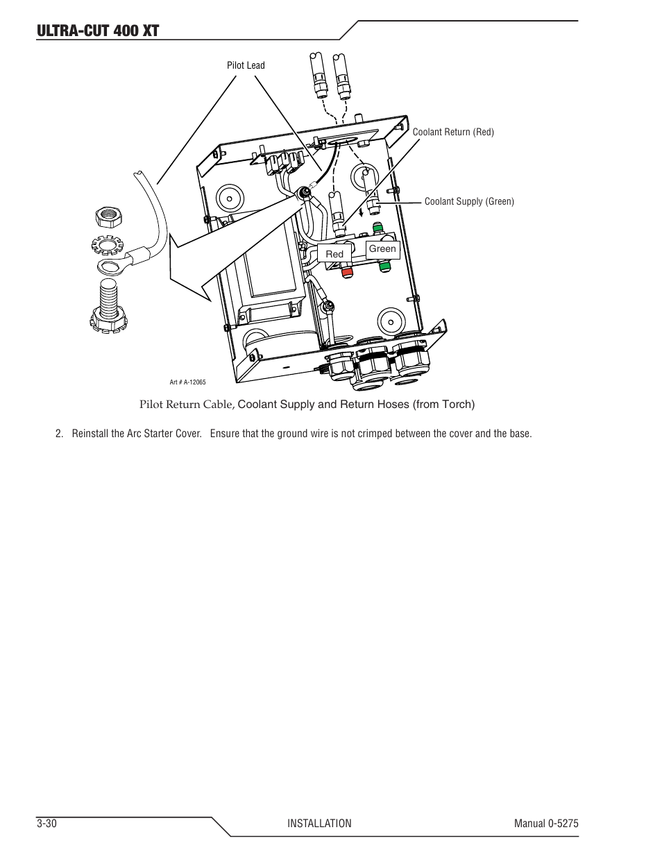 Ultra-cut 400 xt | Tweco 400 XT Ultra-Cut Plasma Cutting System User Manual | Page 52 / 188