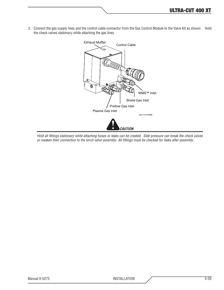 Ultra-cut 400 xt | Tweco 400 XT Ultra-Cut Plasma Cutting System User Manual | Page 57 / 188