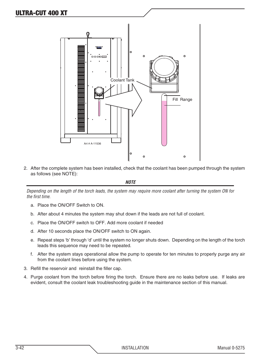 Ultra-cut 400 xt | Tweco 400 XT Ultra-Cut Plasma Cutting System User Manual | Page 64 / 188