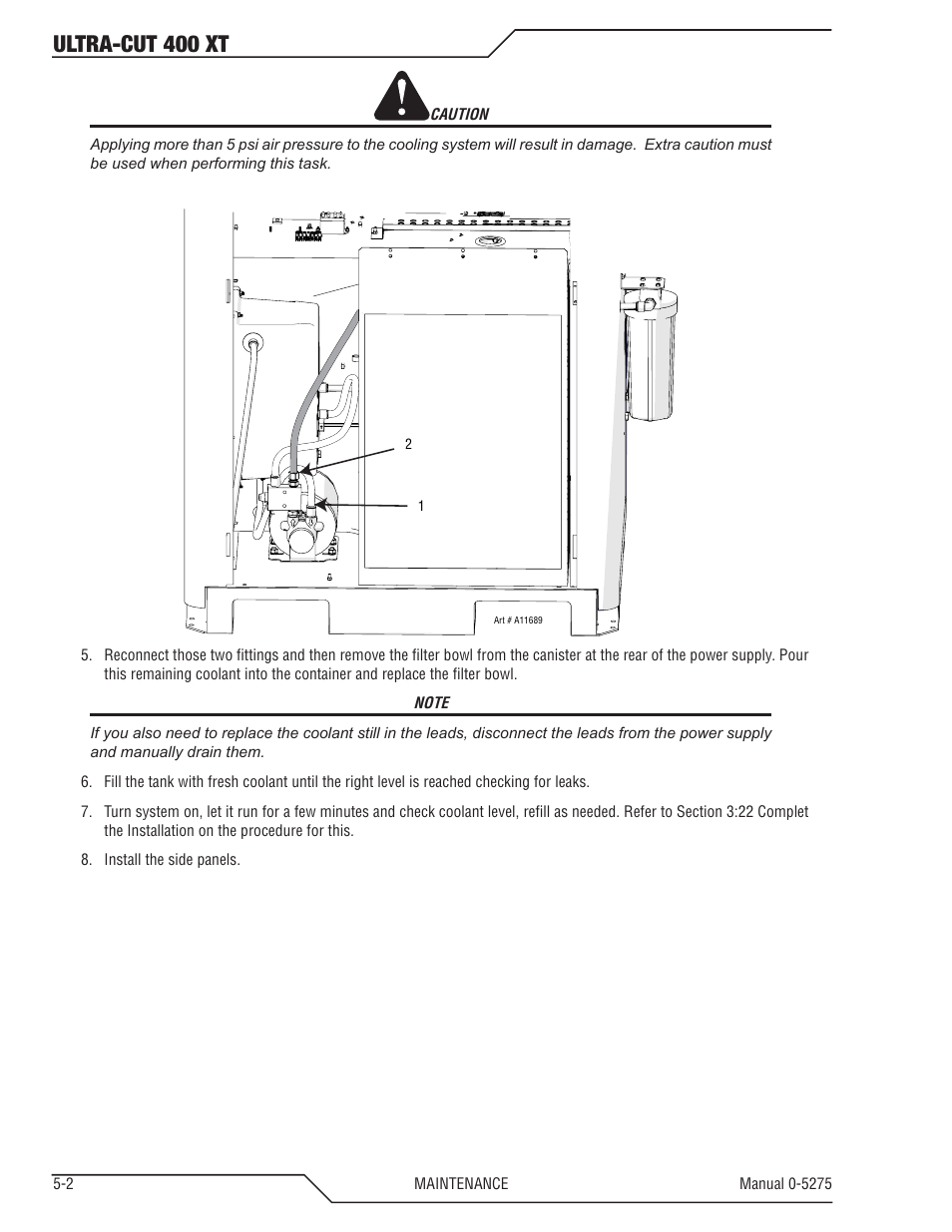 Ultra-cut 400 xt | Tweco 400 XT Ultra-Cut Plasma Cutting System User Manual | Page 86 / 188