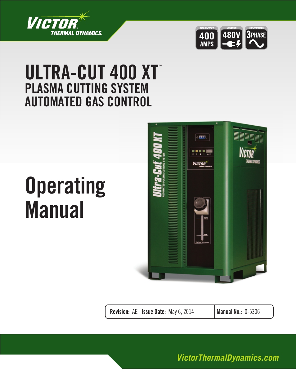 Tweco 400 XT Ultra-Cut Plasma Cutting System With Automated Gas Control User Manual | 206 pages