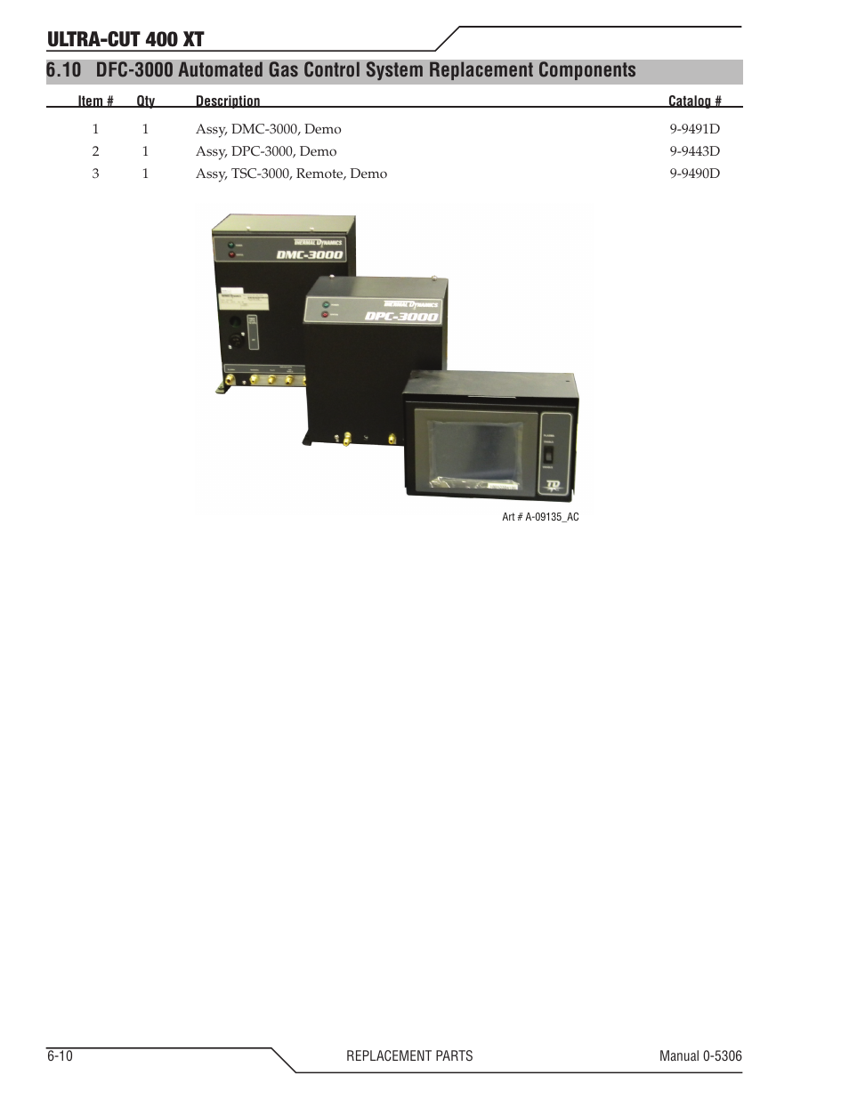 Ultra-cut 400 xt | Tweco 400 XT Ultra-Cut Plasma Cutting System With Automated Gas Control User Manual | Page 112 / 206