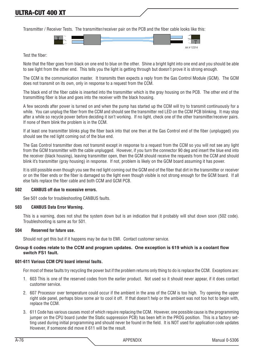 Ultra-cut 400 xt | Tweco 400 XT Ultra-Cut Plasma Cutting System With Automated Gas Control User Manual | Page 200 / 206