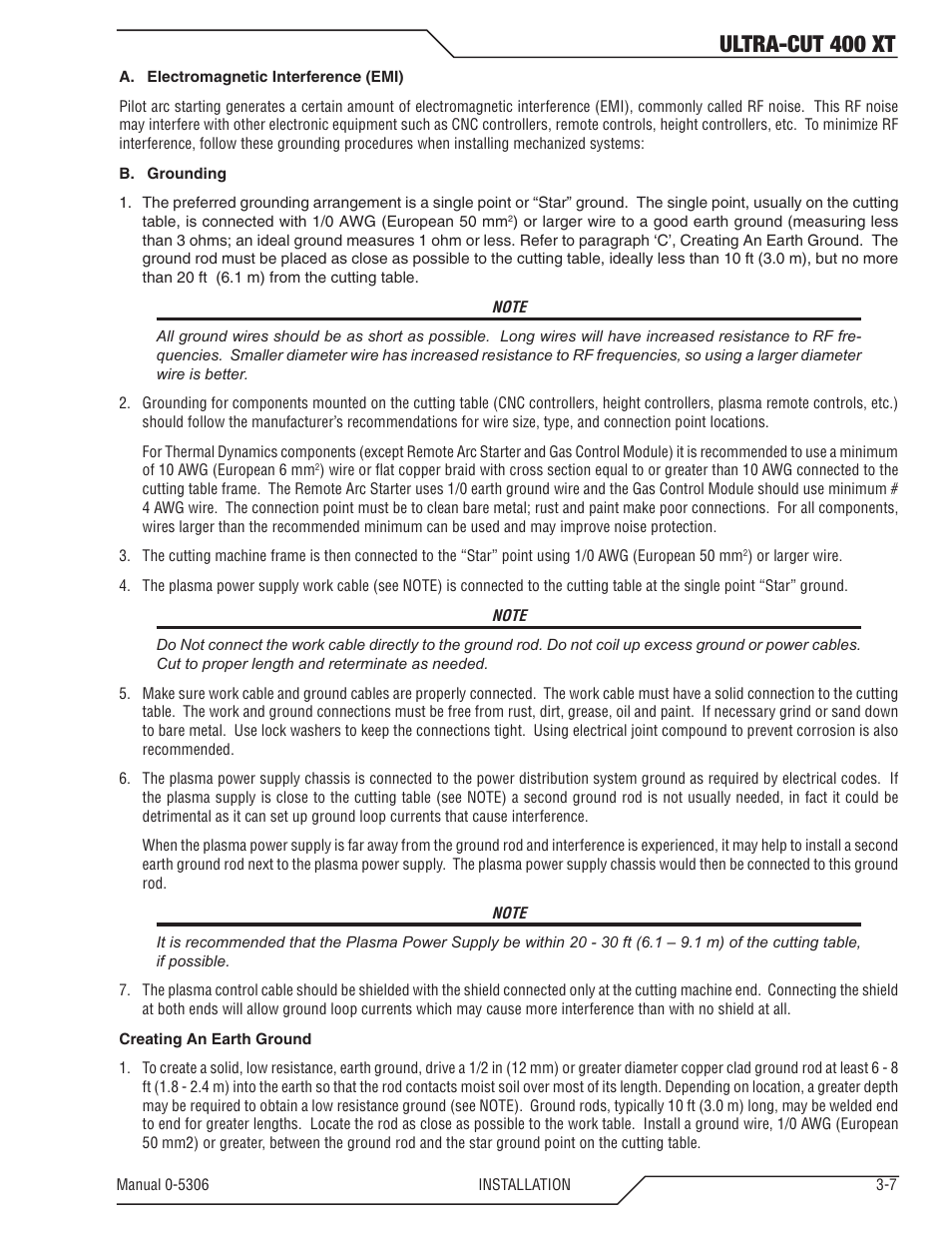 Ultra-cut 400 xt | Tweco 400 XT Ultra-Cut Plasma Cutting System With Automated Gas Control User Manual | Page 29 / 206