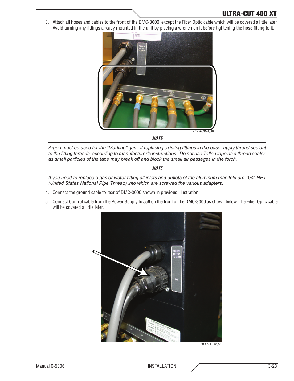 Ultra-cut 400 xt | Tweco 400 XT Ultra-Cut Plasma Cutting System With Automated Gas Control User Manual | Page 45 / 206