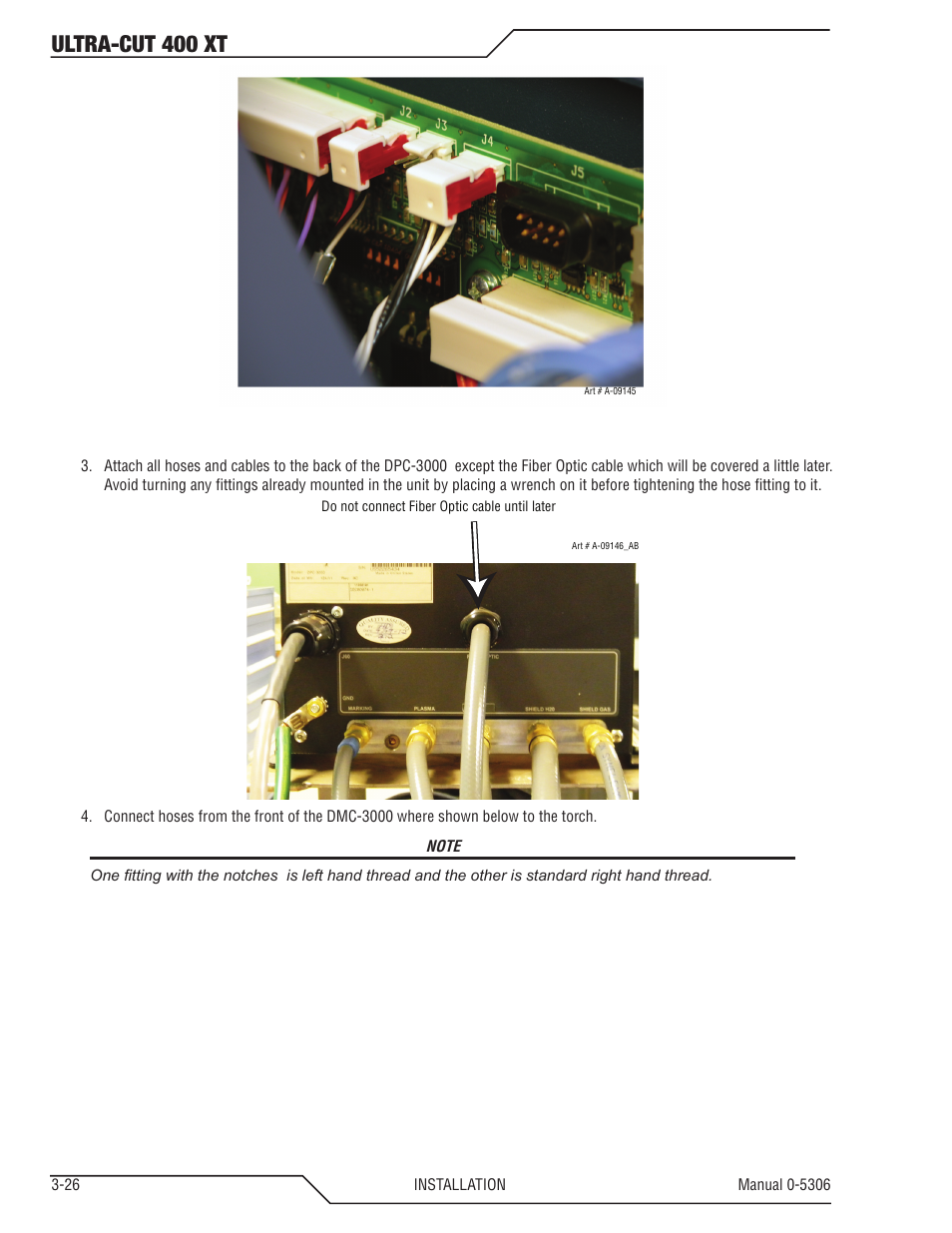 Ultra-cut 400 xt | Tweco 400 XT Ultra-Cut Plasma Cutting System With Automated Gas Control User Manual | Page 48 / 206