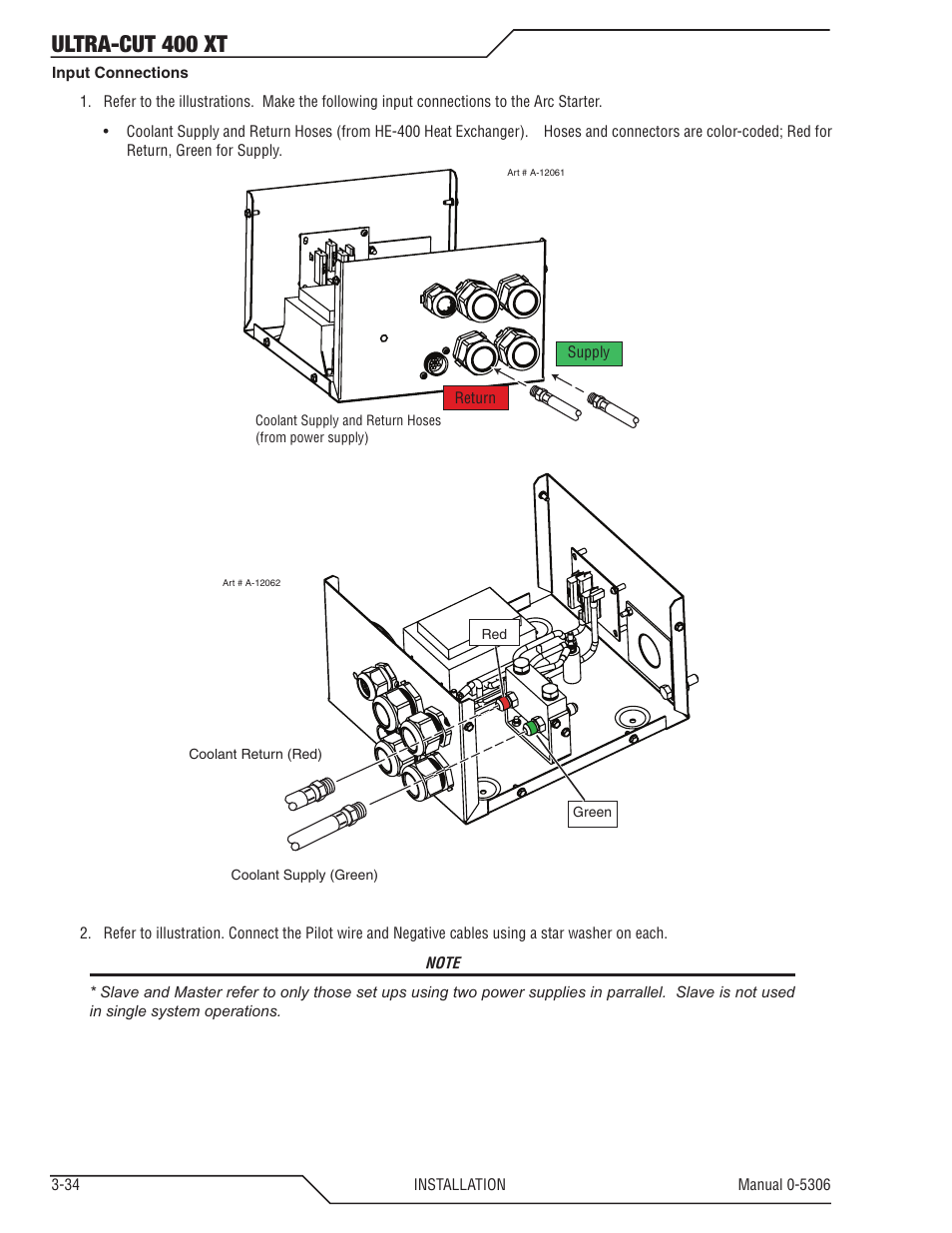 Ultra-cut 400 xt | Tweco 400 XT Ultra-Cut Plasma Cutting System With Automated Gas Control User Manual | Page 56 / 206