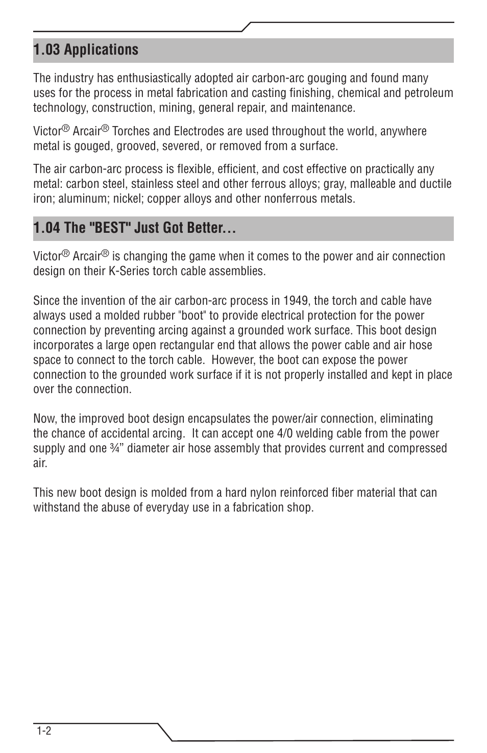 03 applications, 04 the "best" just got better | Tweco K4000 User Manual | Page 6 / 32