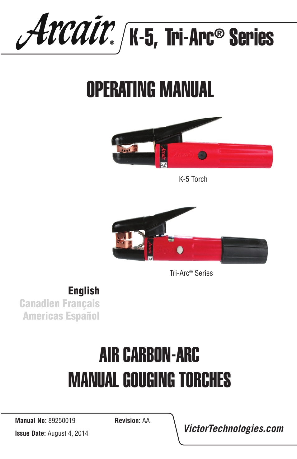 Tweco Tri-Arc Serie User Manual | 104 pages