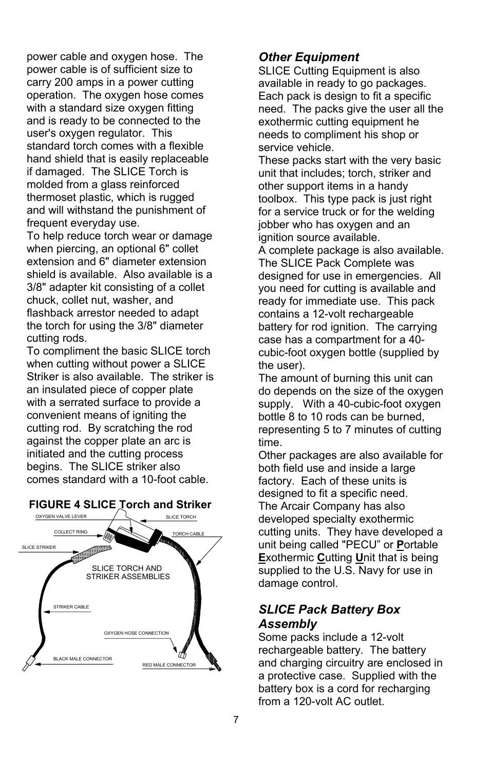 Other equipment, Slice pack battery box assembly | Tweco SLICE User Manual | Page 7 / 20