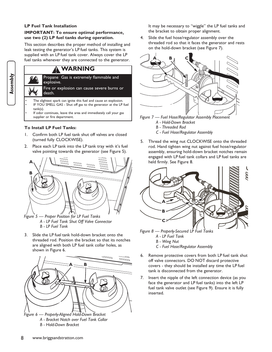 Warning | Briggs & Stratton 40248 User Manual | Page 10 / 28