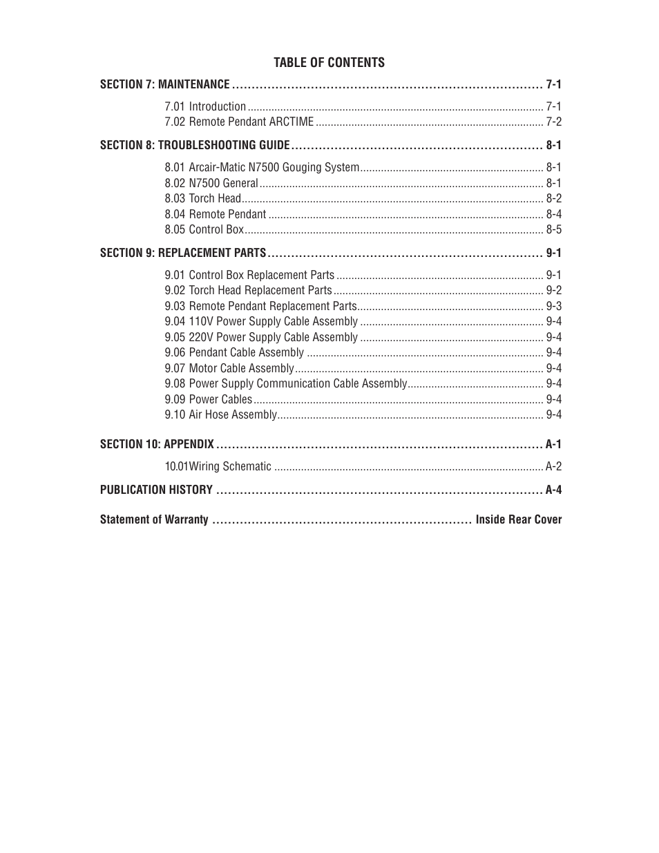 Tweco N7500 User Manual | Page 5 / 64