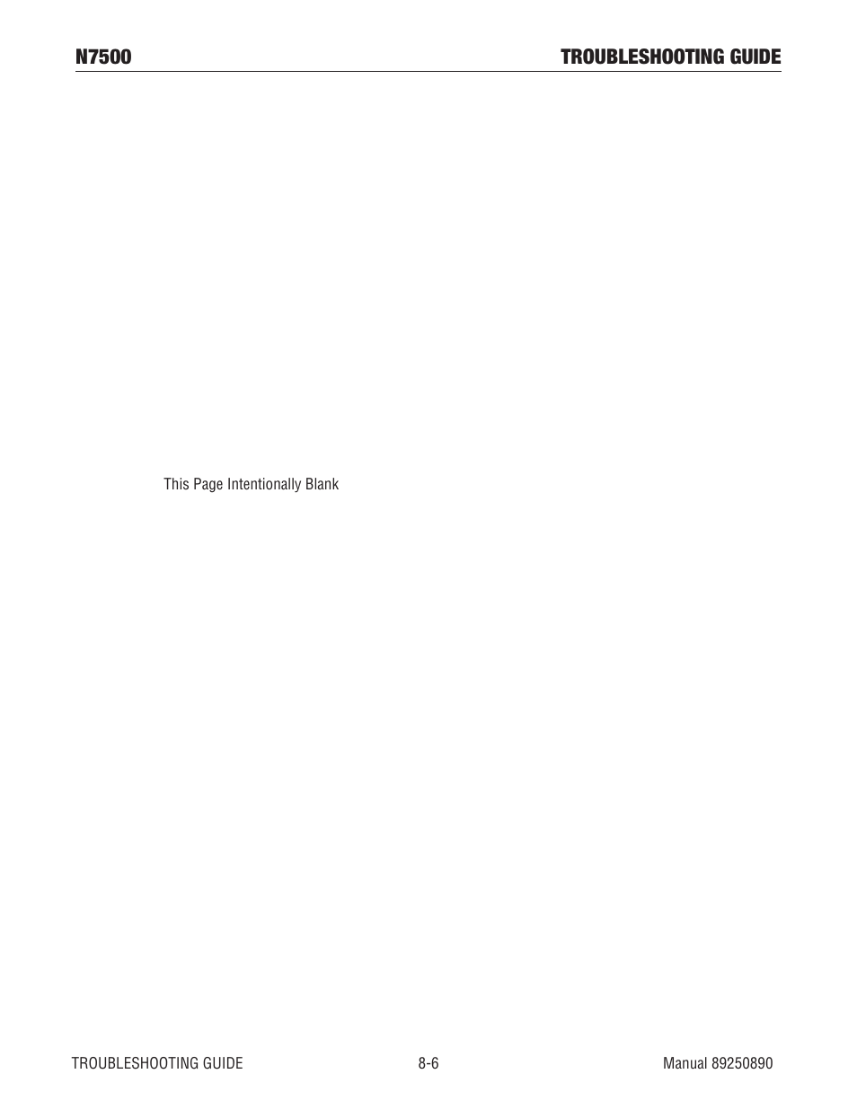 N7500 troubleshooting guide | Tweco N7500 User Manual | Page 54 / 64