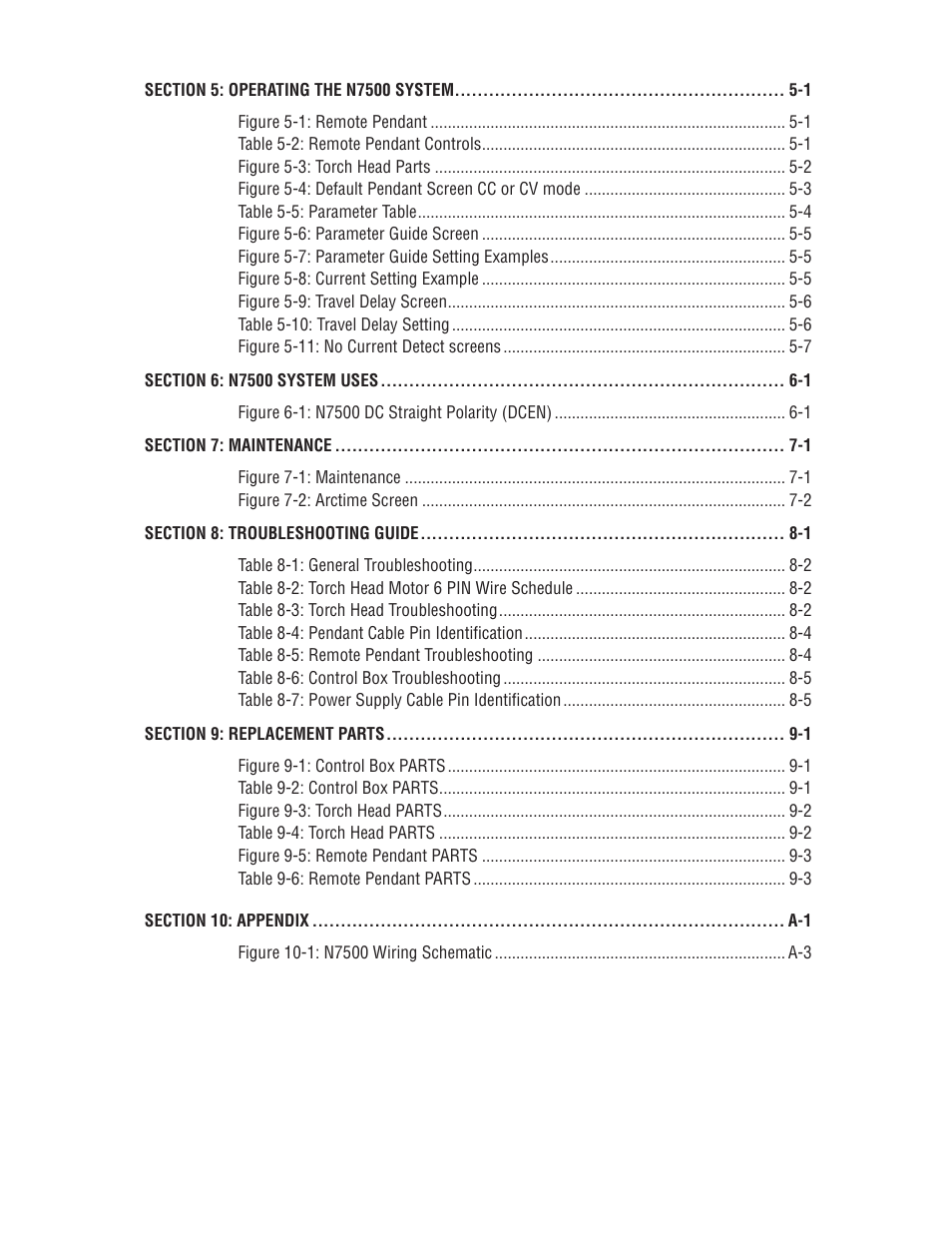 Tweco N7500 User Manual | Page 7 / 64