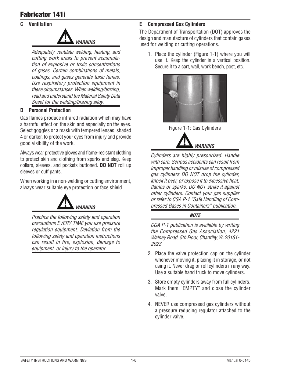 Fabricator 141i | Tweco 141i Fabricator User Manual | Page 12 / 104