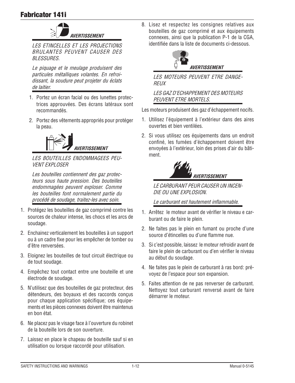 Fabricator 141i | Tweco 141i Fabricator User Manual | Page 18 / 104