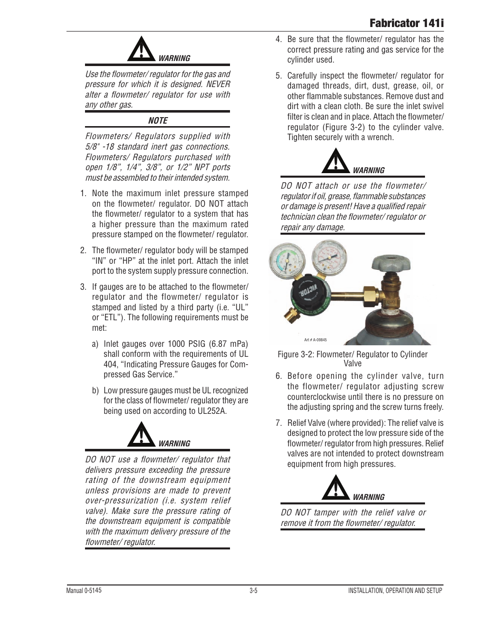 Fabricator 141i | Tweco 141i Fabricator User Manual | Page 35 / 104