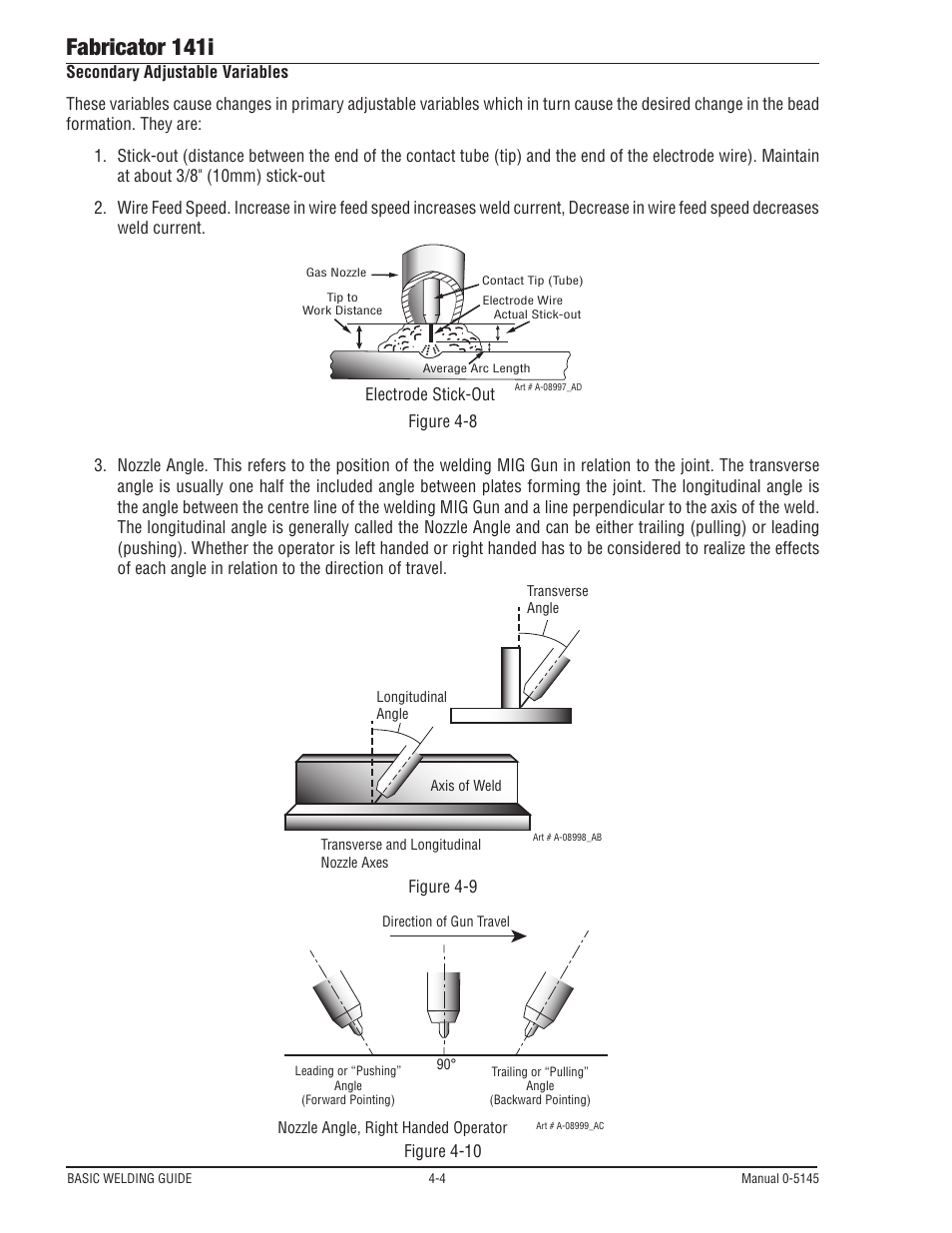 Fabricator 141i | Tweco 141i Fabricator User Manual | Page 64 / 104