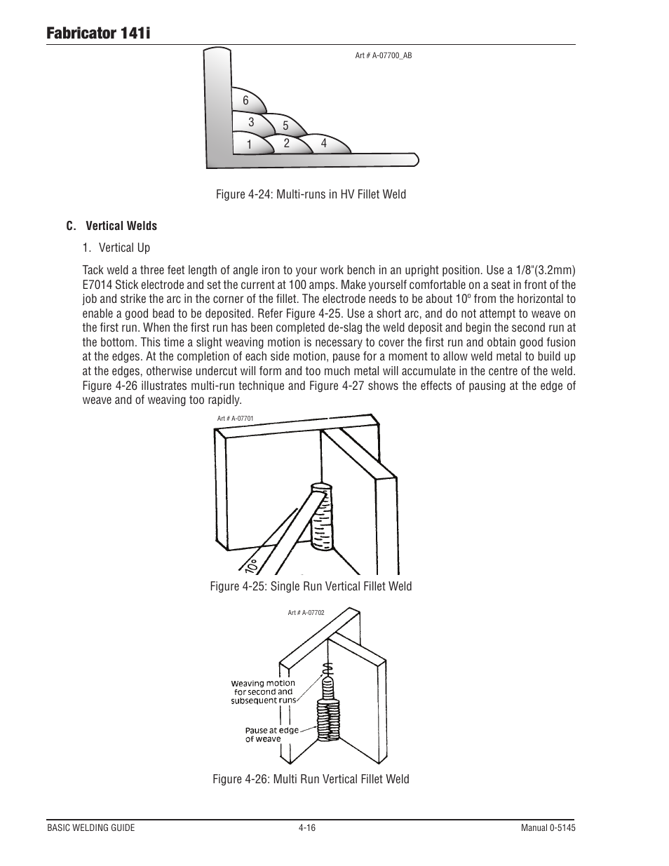 Fabricator 141i | Tweco 141i Fabricator User Manual | Page 76 / 104