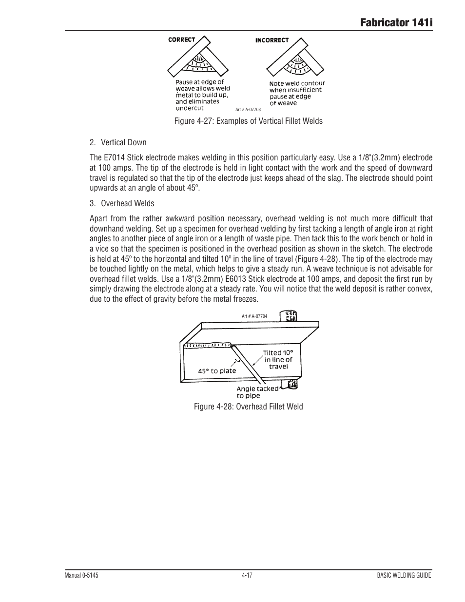 Fabricator 141i | Tweco 141i Fabricator User Manual | Page 77 / 104
