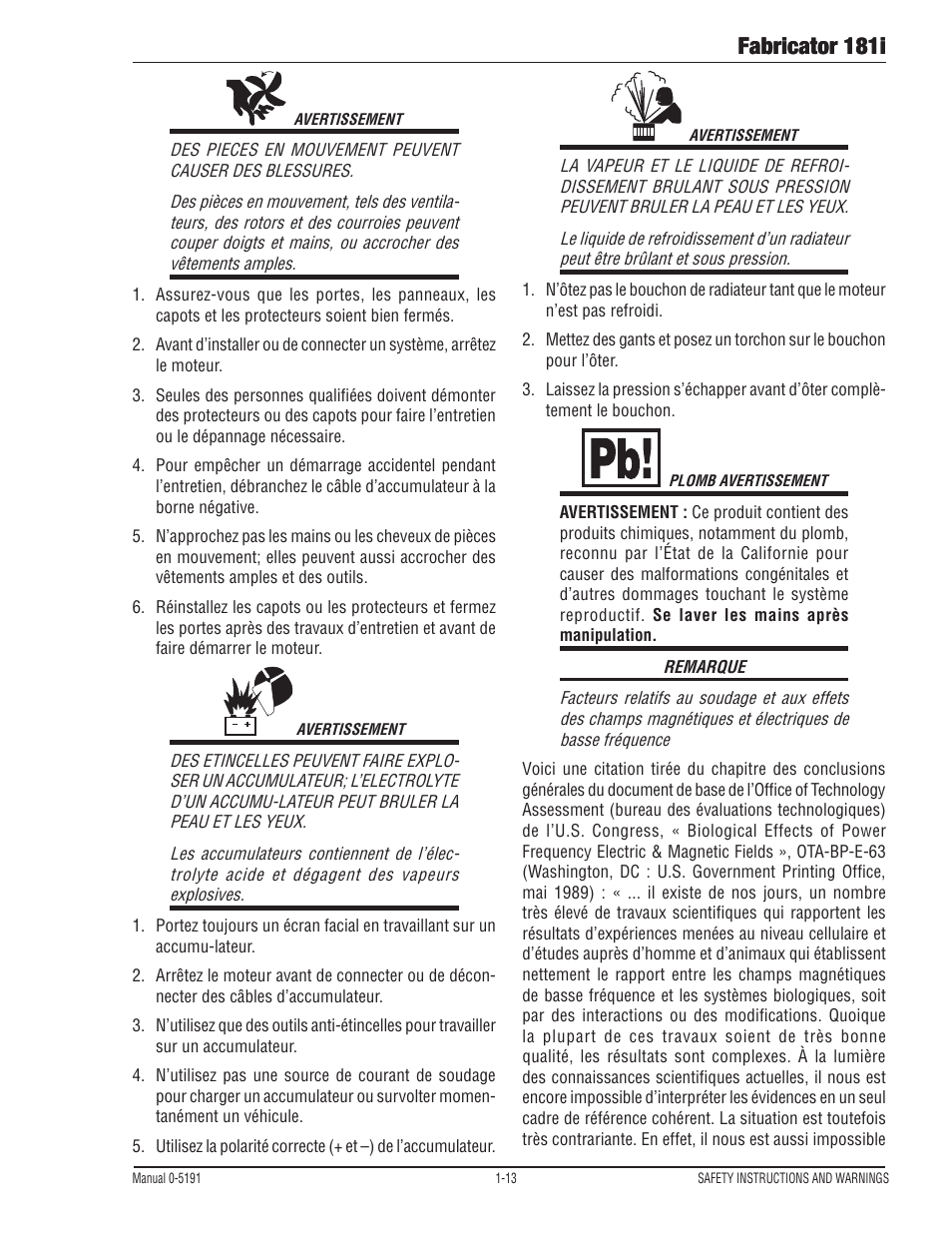 Fabricator 181i | Tweco 181i Fabricator User Manual | Page 19 / 96