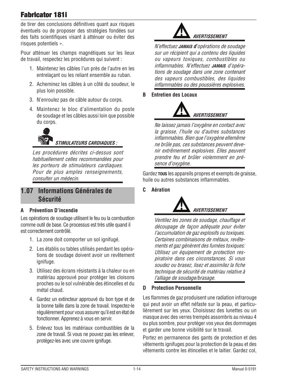 Fabricator 181i | Tweco 181i Fabricator User Manual | Page 20 / 96