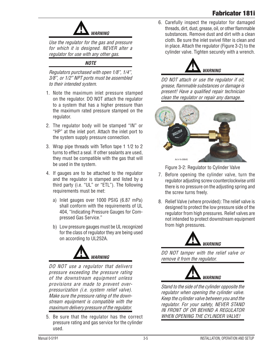 Fabricator 181i | Tweco 181i Fabricator User Manual | Page 35 / 96