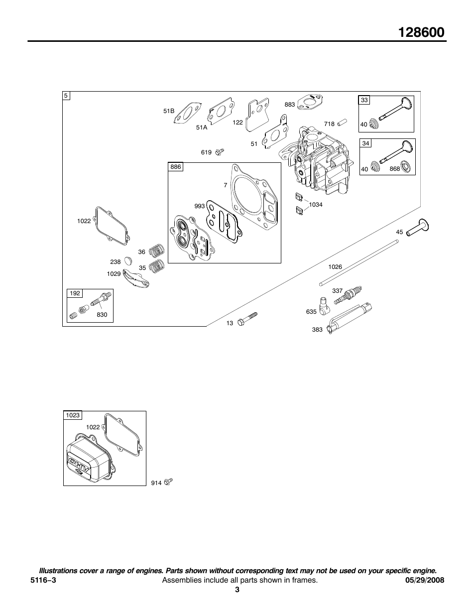 Briggs & Stratton MODEL SERIES 128600 User Manual | Page 3 / 13