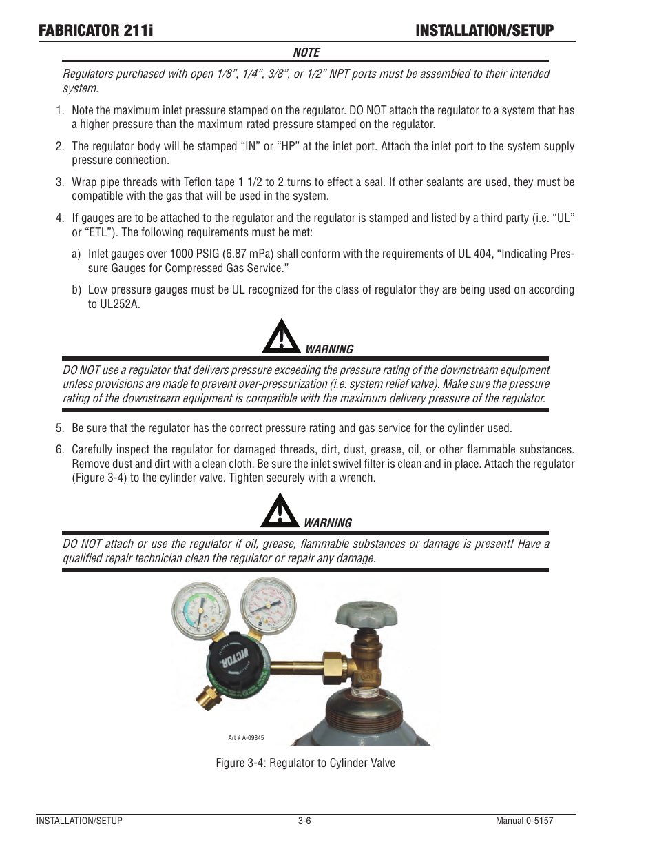 Fabricator 211i installation/setup | Tweco 211i Fabricator User Manual | Page 38 / 96