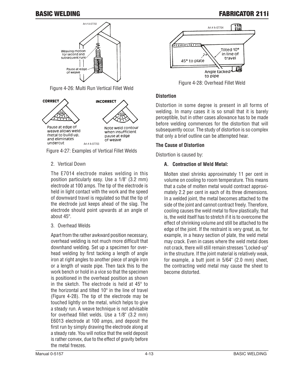 Basic welding fabricator 211i | Tweco 211i Fabricator User Manual | Page 73 / 96