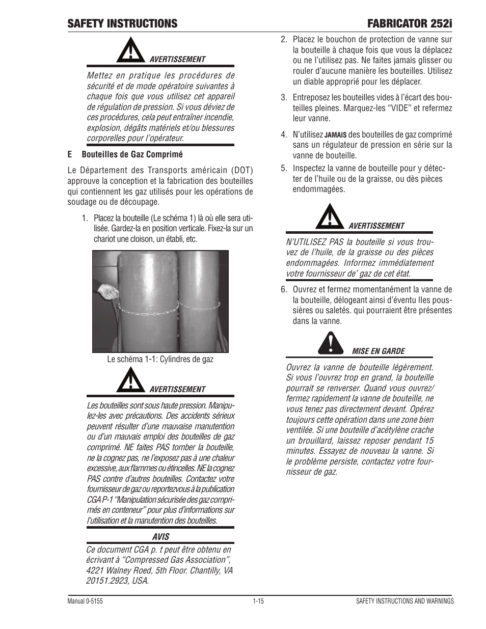 Safety instructions fabricator 252i | Tweco 252i Fabricator User Manual | Page 21 / 100