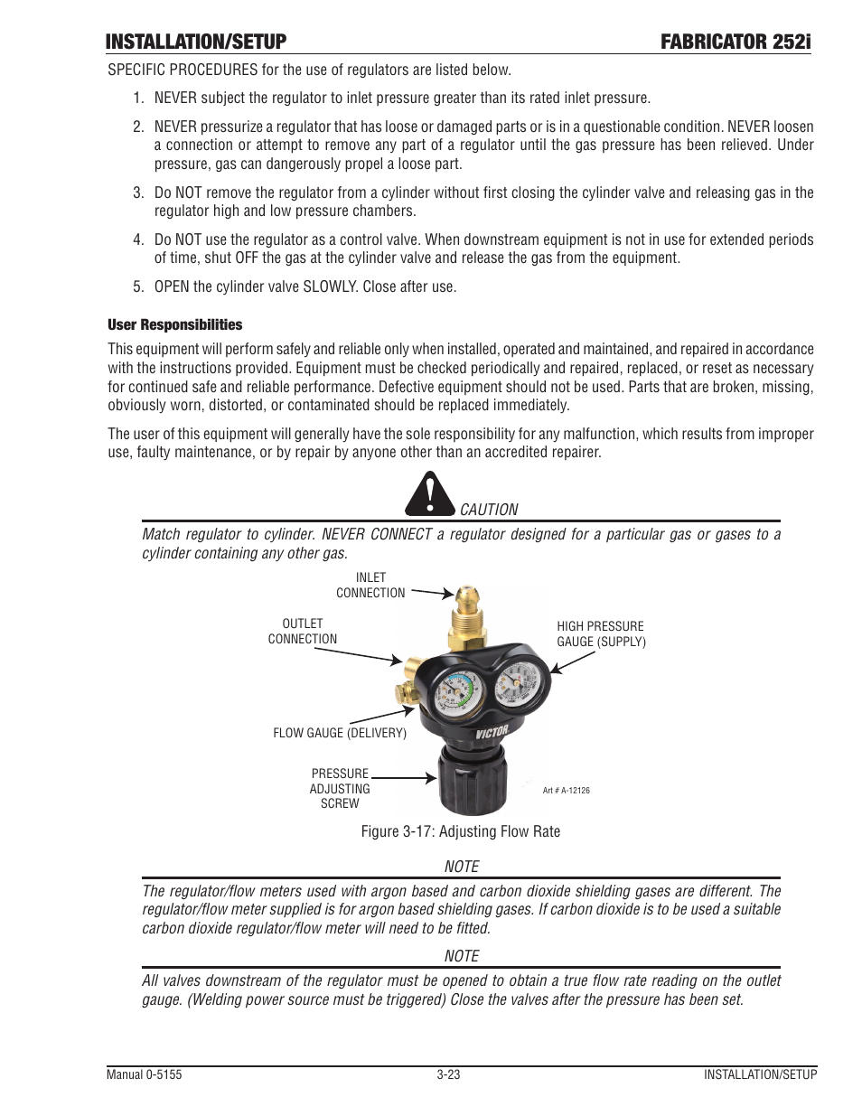 Installation/setup fabricator 252i | Tweco 252i Fabricator User Manual | Page 53 / 100