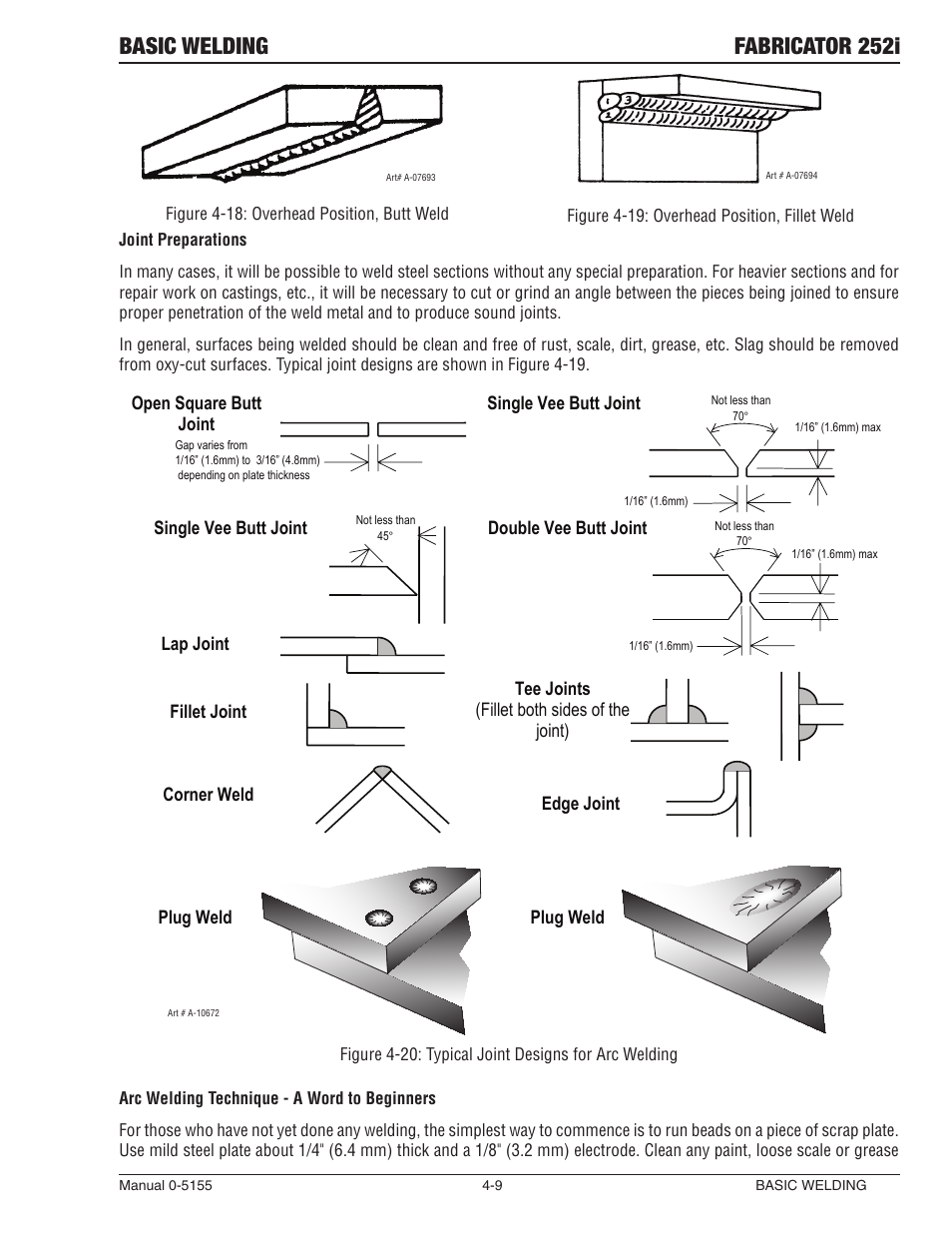 Basic welding fabricator 252i | Tweco 252i Fabricator User Manual | Page 69 / 100