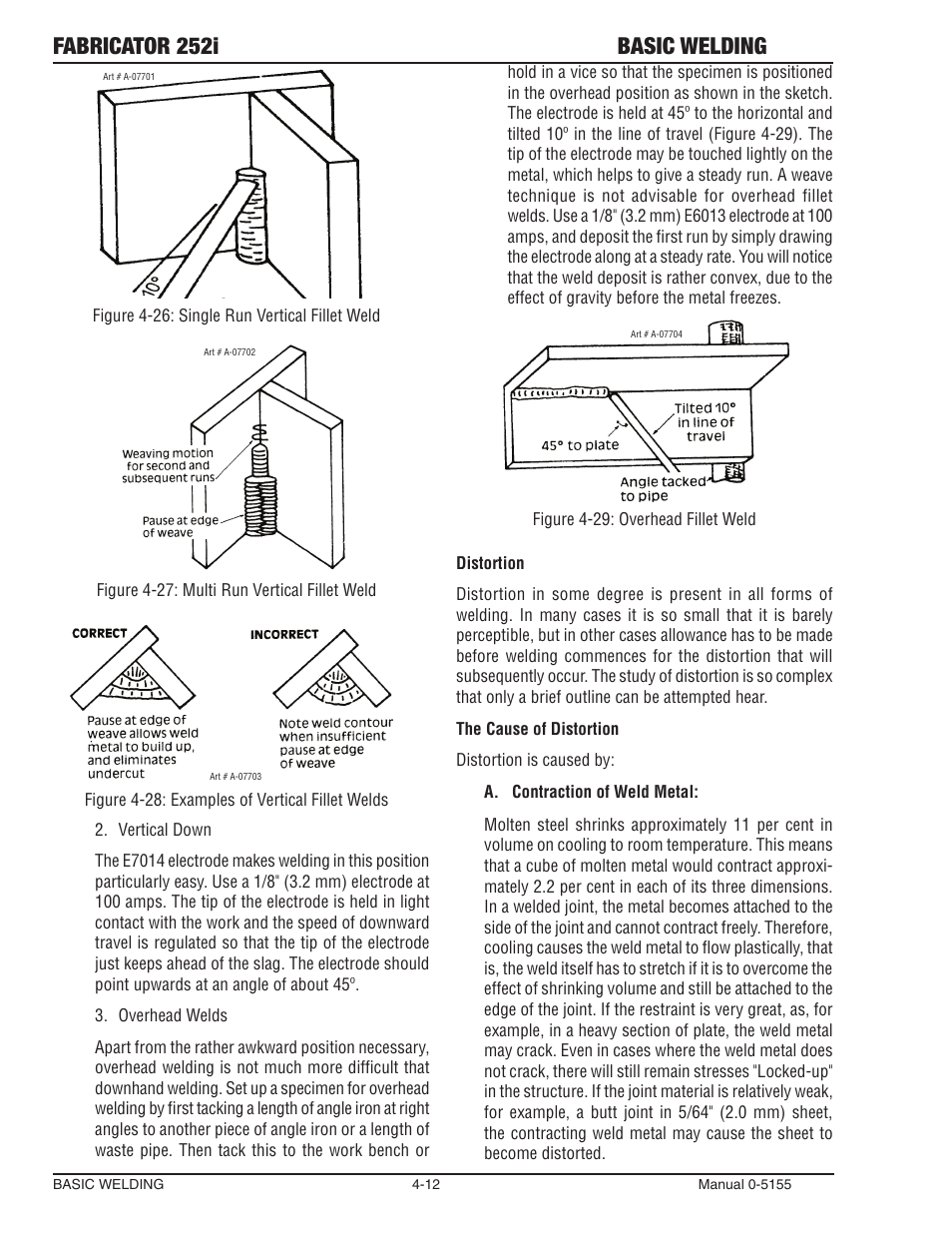 Fabricator 252i basic welding | Tweco 252i Fabricator User Manual | Page 72 / 100