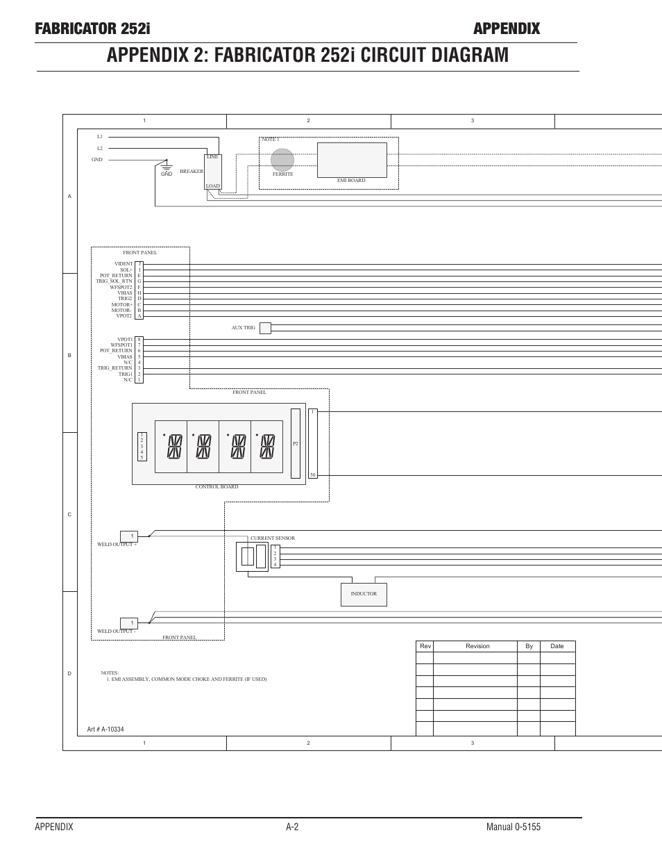 Appendix 2: fabricator 252i circuit diagram, Fabricator 252i appendix, Sch, sys, next gen welder | Tweco 252i Fabricator User Manual | Page 96 / 100