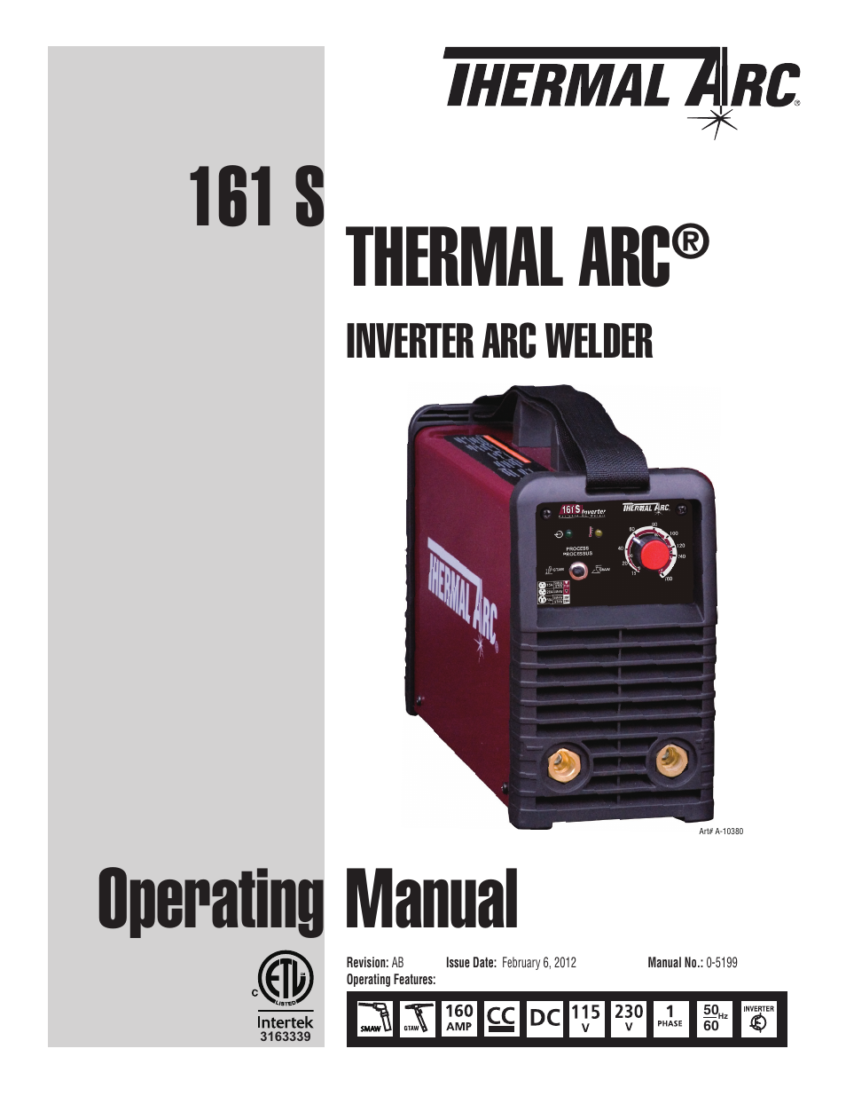 Tweco 161 S Inverter Arc Welder User Manual | 52 pages